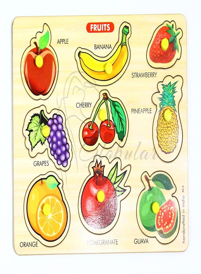 Globular Learning Fruit Wooden Slat Non Toxic Eco-Friendly 3+ Year - Image 1
